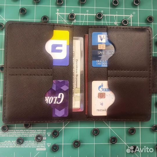 Кошелек мужской кожаный ручной работы
