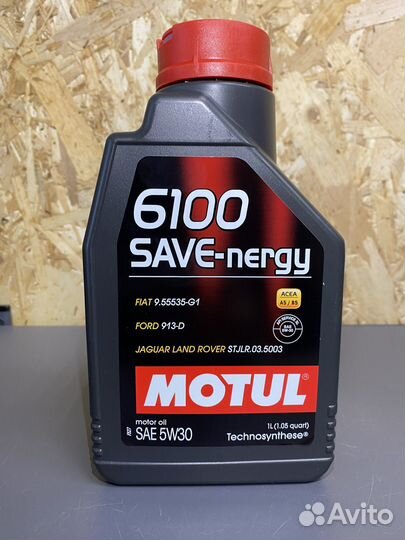 Масло моторное 5W30 motul 1л 6100 save-nergy