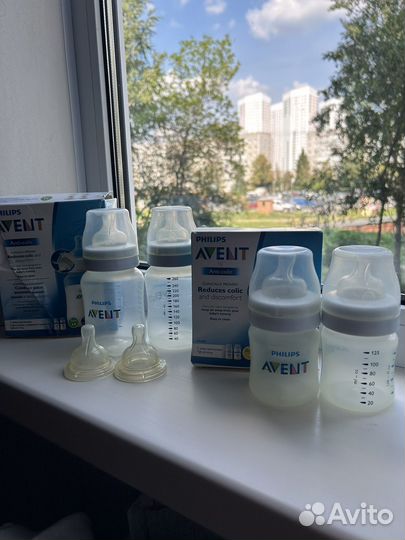 Бутылочки для кормления avent