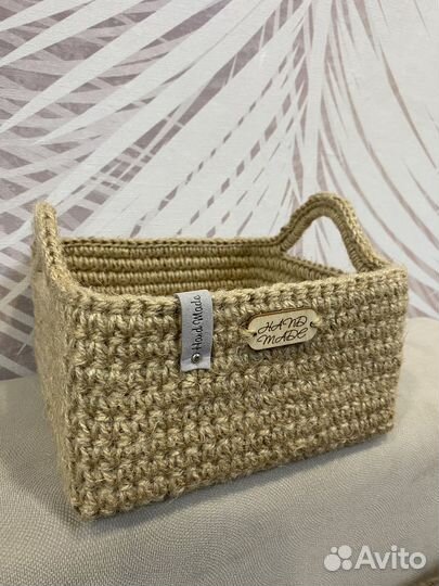 Джутовая корзина