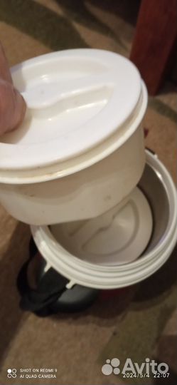 Термос под готовую еду с двумя контейнерами