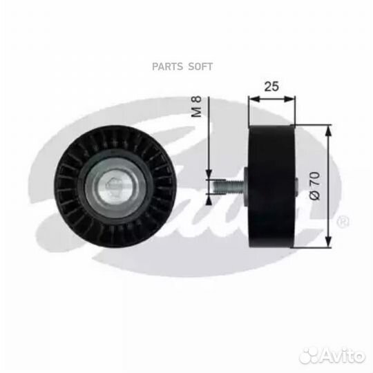 Gates T36768 Ролик ремня приводного ford focus/S-M