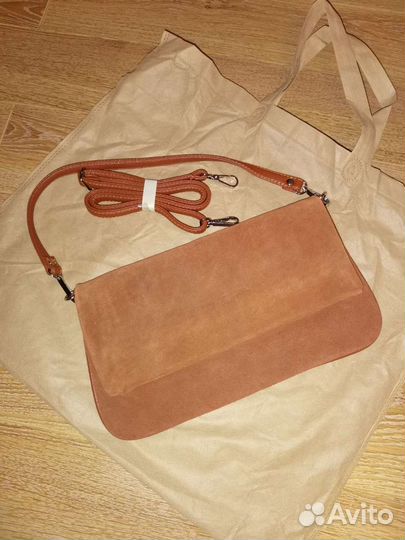 Клатч замшевый