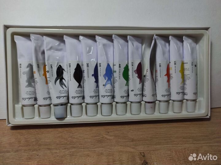 Набор акриловые красок 12 цветов