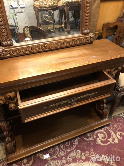 Винтажная консоль с зеркалом Италия