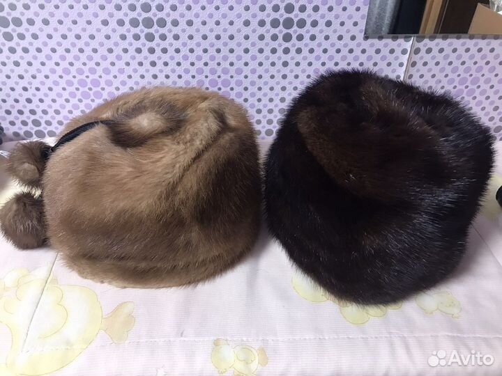 Шапка норковая женская