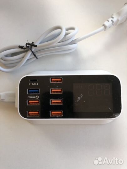 Адаптер Хаб Зарядки, на 8 гаджетов, usb,tape S