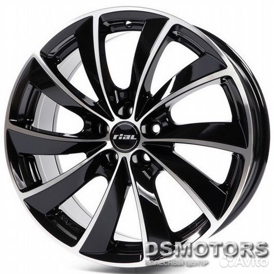 Диски Lugano 7.5/17 5x114.3 ET47 d70.1 diamond bla