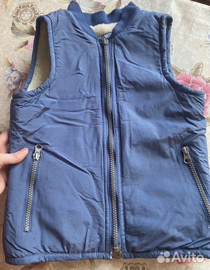 Меховая жилетка детская унисекс (92размер)