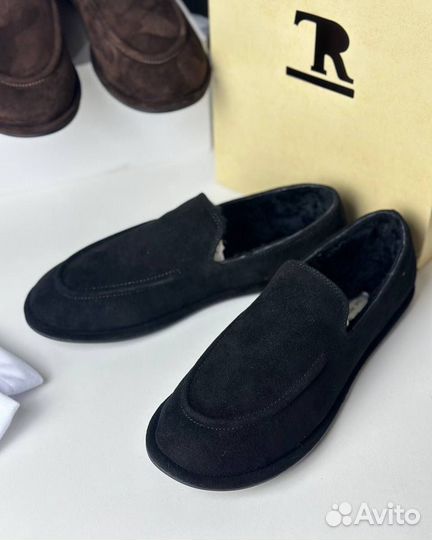 Лоферы The row с мехом