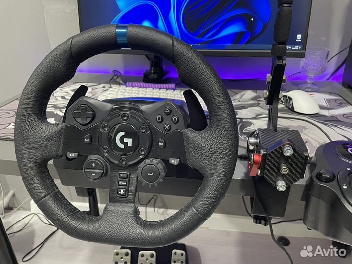 Руль logitech g923 + кпп и ручник