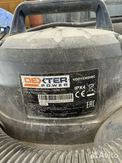 Строительный пылесос dexter