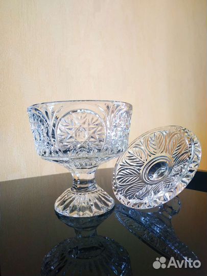 Хрустальная ваза для конфет и фруктов