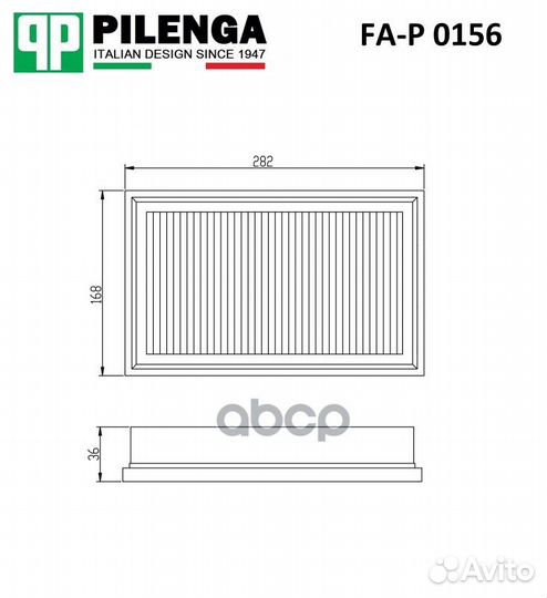 Фильтр воздушный subaru, nissan, infinity FA-P