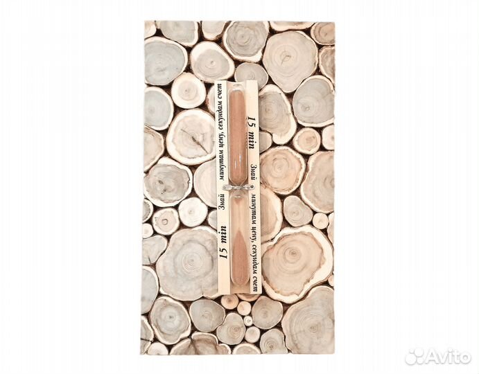 Песочные часы из спилов можжевельника