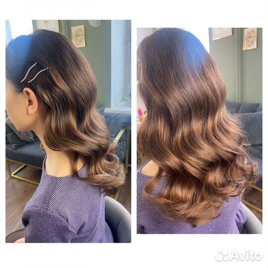 Визажист в выходной Макияж Укладка Локоны Образ