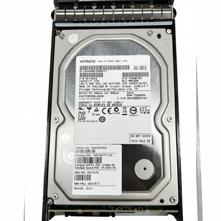 [108-00277] Жесткий Диск Netapp 3tb 00v7471 108-00277 46x9932