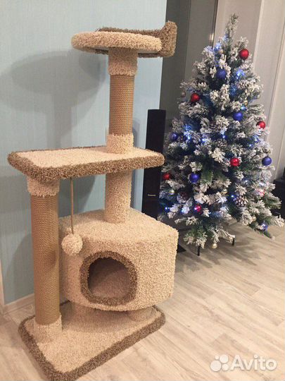 Домики для кошек, игровые комплексы, когтеточки