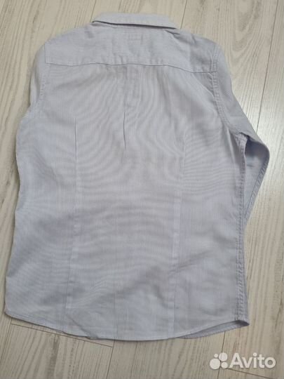 Рубашка Zara 122 голубая новая