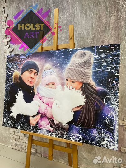 Портрет на холсте по фото