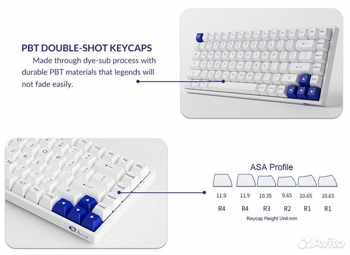 Механическая клавиатура Akko 3084B plus BW