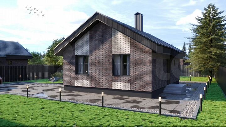 Коттедж 75 м² на участке 6 сот.