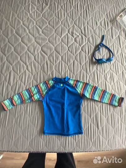 Детская футболка для плавания с длинным рукавом