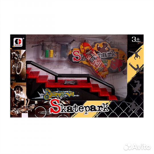 Скейт парк Фингерборд Прыжок с лестницы набор