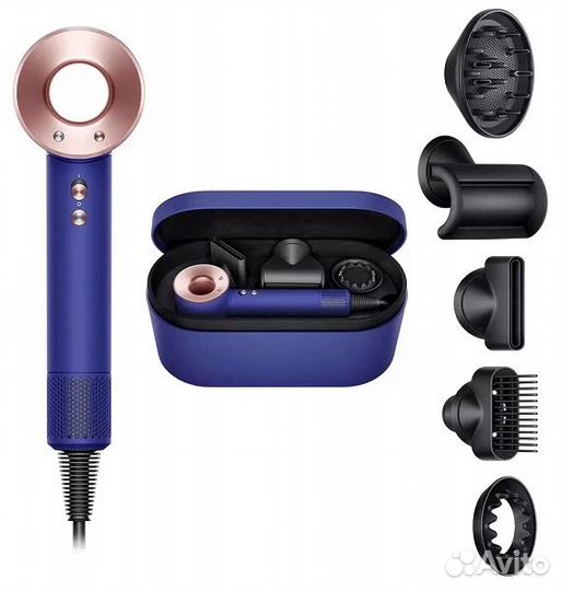 Фен Dyson Supersonic HD07 синий/розовый