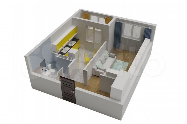 1-к. квартира, 37,9 м², 9/9 эт.