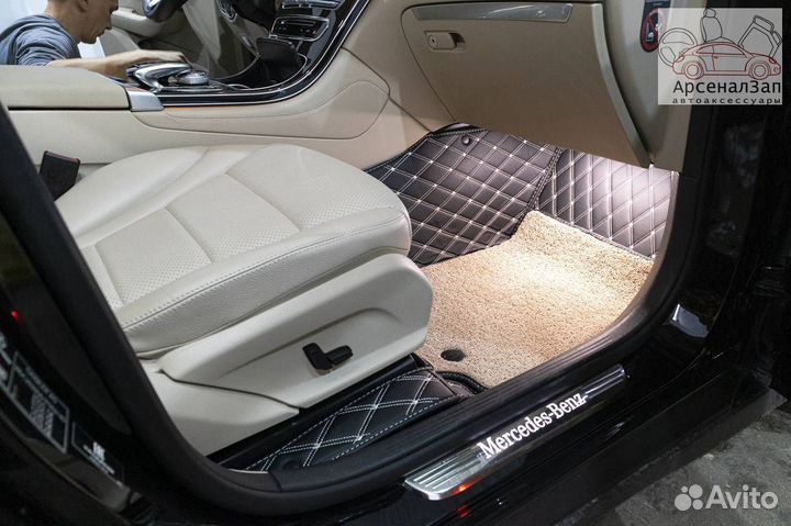 Коврики Mercedes-Benz GLC 220d из экокожи Престиж