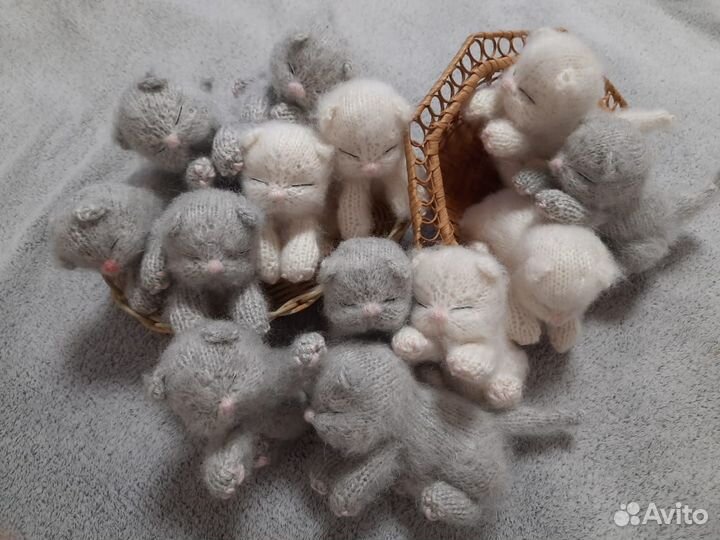 Вязаные котята