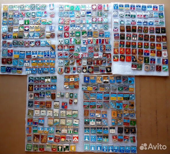 Мега-лот значков подборка гербы городов коллекция