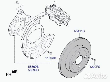 Диск тормозной Hyundai Solaris G4fabw406591 2012