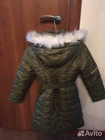 Куртка удлиненная зимняя для девочки р.134