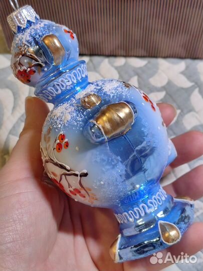 Стеклянная ёлочная игрушка Ариель