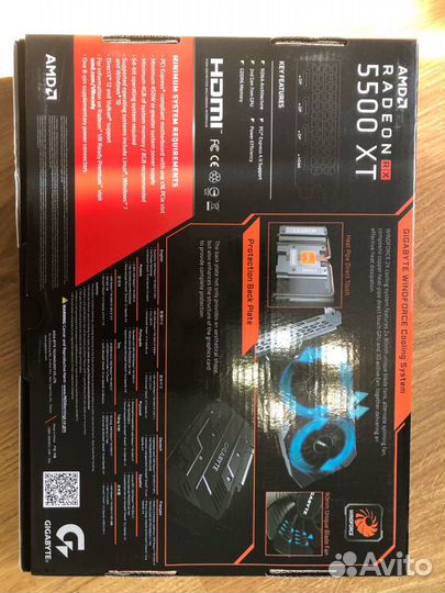 Видеокарта gigabyte AMD Radeon RX 5500XT 8GB