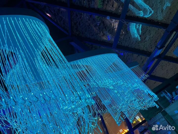 Оптоволоконная люстра optic light