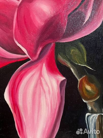 Картина маслом 2 шт. цветы роза