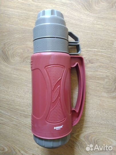 Термос 1л со стеклянной колбой