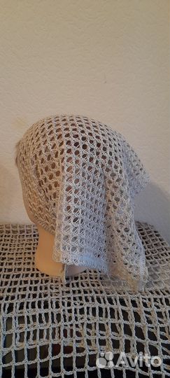 Косынка трикотажная лен