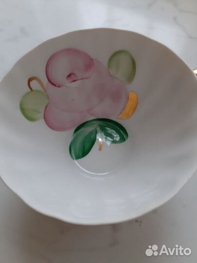 Чашка с блюдцем фарфор