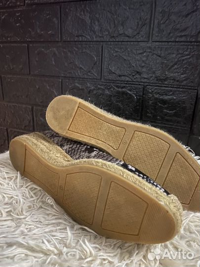 Эспадрильи на танкетке женские 39 размер