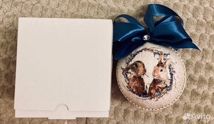 Декоративный шар с кроликами Беатрикс Поттер