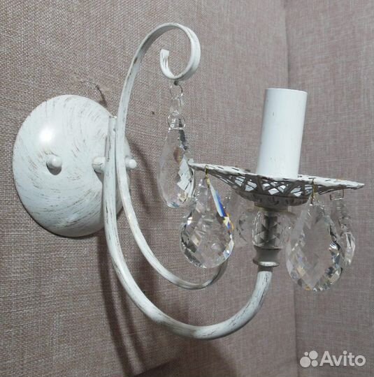 Люстра Бра Хрусталь - 3305/1 белый с золотом