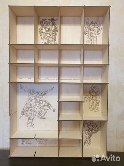 Стеллаж полка для игрушек трансформеров