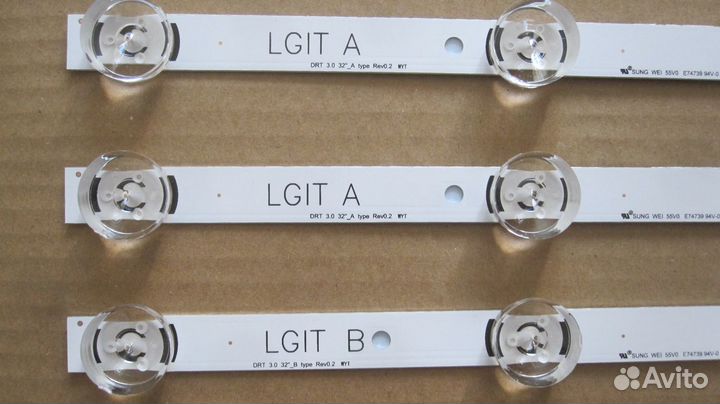 Планки подсветки LG innotek DRT 3.0 32