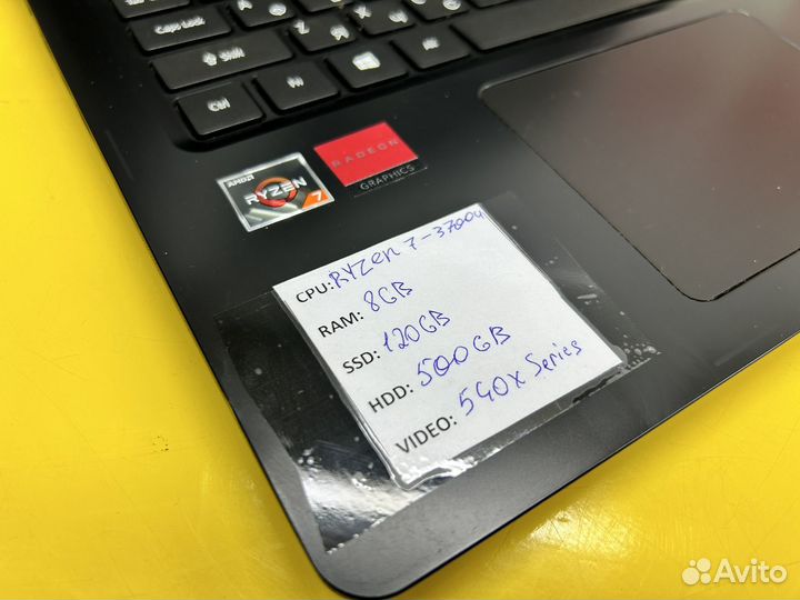Мощный быстрый ноутбук ryzen 7 3700