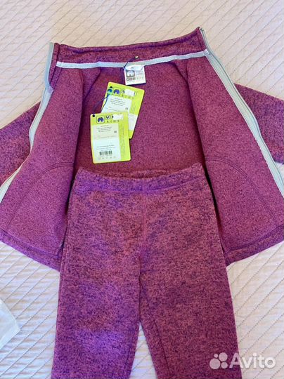 Флисовый костюм для девочки 98