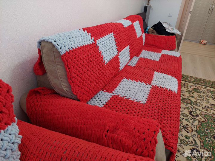 Накидки покрывало на диван и кресло